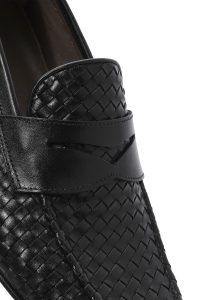 کفش رسمی مردانه مشکی چرمی بافتی دری مد