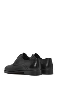 کفش رسمی مردانه مشکی چرمی بنددار دری مد