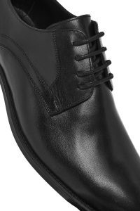 کفش رسمی مردانه مشکی چرمی بنددار دری مد