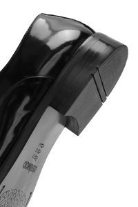 کفش رسمی مردانه مشکی چرمی بنددار دری مد