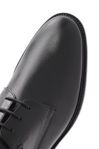 کفش رسمی مردانه مشکی چرمی بنددار دری مد