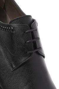 کفش رسمی مردانه مشکی چرمی بنددار دری مد