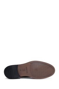 کفش رسمی مردانه مشکی چرمی بنددار دری مد