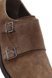 کفش رسمی مردانه ویزون چرمی جیر سگک‌دار دری مد