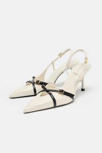 کفش زنانه بنددار پاشنه بلند سگک‌دار زارا – ZARA