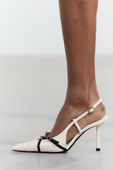 کفش زنانه بنددار پاشنه بلند سگک‌دار زارا – ZARA