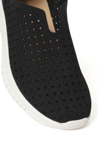 کفش زنانه جیر سرمه‌ای طرح‌دار راحتی دری مد