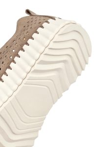 کفش زنانه جیر ویزون طرح‌دار بندی لژدار راحتی دری مد