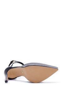 کفش زنانه مشکی مچی سگک‌دار پاشنه‌بلند ضخیم دری مد