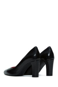 کفش زنانه مشکی پاشنه‌بلند ضخیم دری مد Gritti