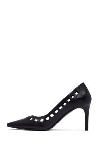 کفش زنانه مشکی پاشنه‌نازک استیلتو دری مد