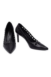 کفش زنانه مشکی پاشنه‌نازک استیلتو دری مد