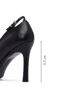 کفش زنانه مشکی پاشنه‌نازک استیلتو دری مد