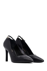 کفش زنانه مشکی پاشنه‌نازک استیلتو دری مد