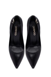 کفش زنانه مشکی پاشنه‌نازک استیلتو دری مد