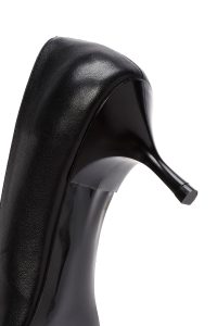 کفش زنانه مشکی کوتاه پاشنه‌نازک دری مد