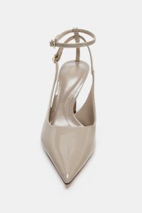 کفش زنانه ورنی پشت‌باز پاشنه بلند زارا – ZARA