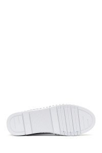 کفش زنانه پارچه‌ای آبی طرح‌دار راحتی دری مد