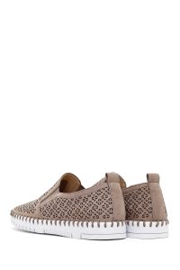 کفش زنانه پارچه‌ای ویزون طرح‌دار راحتی دری مد