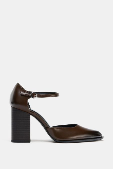 کفش زنانه پاشنه بلوک مری جین زارا – ZARA