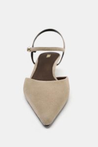 کفش زنانه پشت‌باز جیر پاشنه گربه‌ای زارا – ZARA