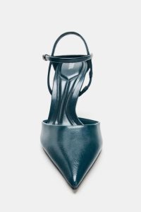 کفش زنانه پشت‌باز پاشنه بلند با بند مچ زارا – ZARA