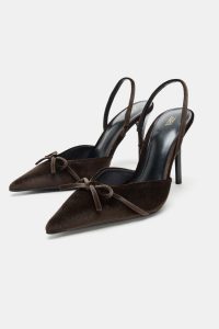 کفش زنانه پشت‌باز پاشنه بلند زارا – ZARA