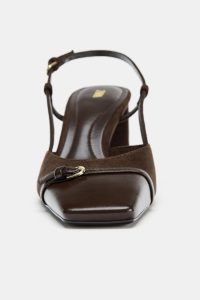 کفش زنانه پشت‌باز پاشنه بلوکی زارا – ZARA