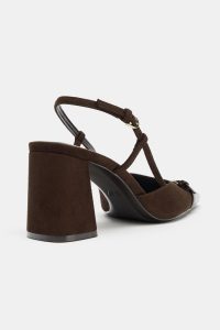 کفش زنانه پشت‌باز پاشنه بلوکی زارا – ZARA