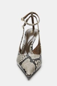 کفش زنانه پشت‌باز پاشنه‌دار طرح حیوانات زارا – ZARA