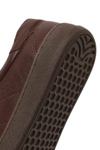 کفش زنانه چرم قهوه‌ای بندی راحتی دری مد