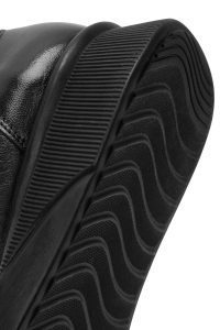 کفش زنانه چرم مشکی راحتی دری مد