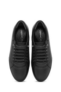 کفش زنانه چرم مشکی راحتی دری مد