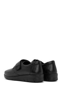 کفش زنانه چرم مشکی لژدار راحتی دری مد