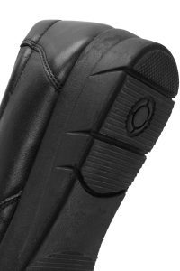 کفش زنانه چرم مشکی لژدار راحتی دری مد