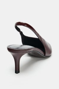 کفش زنانه چرم پشت‌باز زارا – ZARA