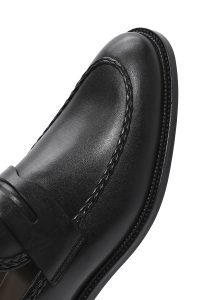 کفش لوفر رسمی مردانه مشکی چرمی دری مد