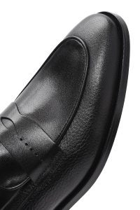 کفش لوفر رسمی مردانه مشکی چرمی دری مد