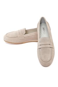 کفش لوفر زنانه جیر بژ دری مد