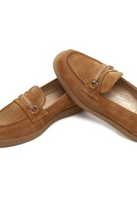 کفش لوفر زنانه جیر توبا سگک‌دار راحتی دری مد