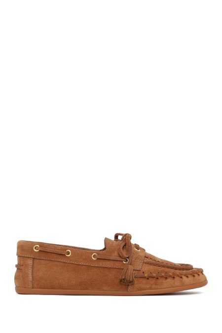 کفش لوفر زنانه جیر توبا منگوله‌دار دری مد