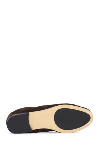 کفش لوفر زنانه جیر قهوه‌ای مدل ماسکولن دری مد