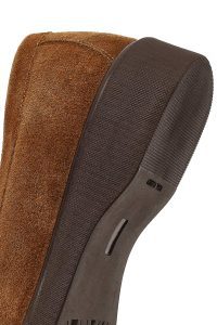 کفش لوفر زنانه جیر ویزون سگک‌دار راحتی دری مد