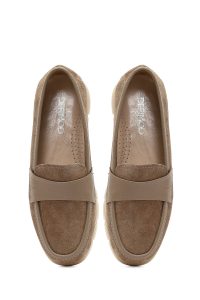 کفش لوفر زنانه جیر ویزون لژدار راحتی دری مد