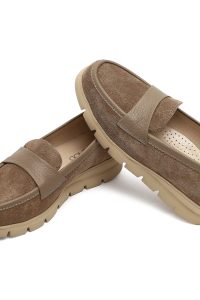 کفش لوفر زنانه جیر ویزون لژدار راحتی دری مد