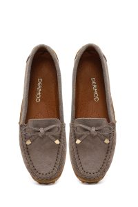 کفش لوفر زنانه جیر ویزون منگوله‌دار دری مد