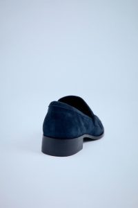 کفش لوفر زنانه جیر چین‌دار زارا – ZARA