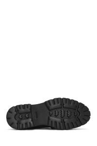 کفش لوفر زنانه مشکی زیره ضخیم دری مد