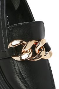 کفش لوفر زنانه مشکی زیره ضخیم دری مد