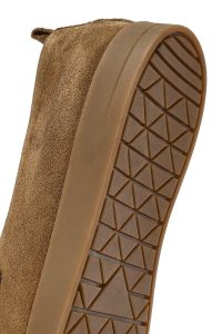 کفش لوفر زنانه چرم جیر قهوه‌ای دری مد